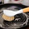 Kitcheniva Nylon Cleaning Brush with wooden Handle 1 Pcs - For Cleaning Dishes, Stove & Sink
